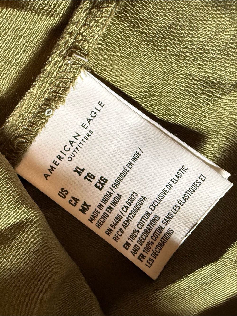 American Eagle Outfitters Olive Green Women's short dress or top